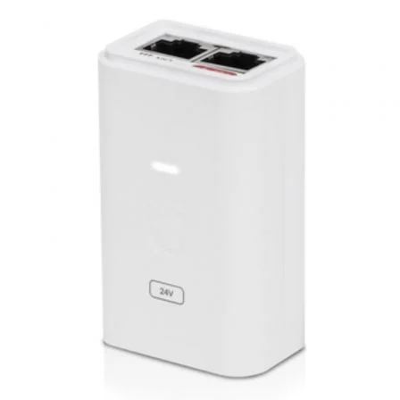 Ubiquiti POE-24-7W-G-WH Adaptador Inyector PoE Gigabit Ethernet 24V 0,3A Blanco